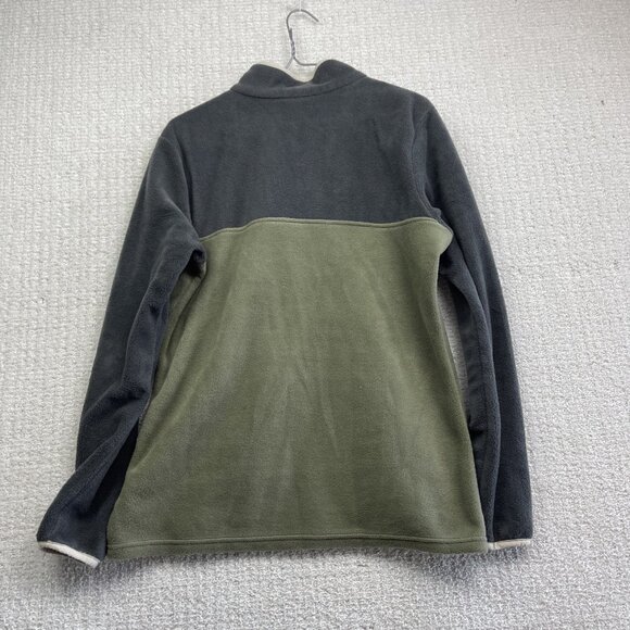 Columbia Jacket Wom M Benton Spring Half Snap Fleece Pullover Green / Gray Camp - Picture 11 of 15